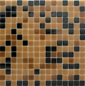 Мозаика mix8 чёрно-коричневый (бумага) 327х327