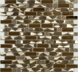 Мозаика MS-609 метал керамика (15х48х98х6) 298х305